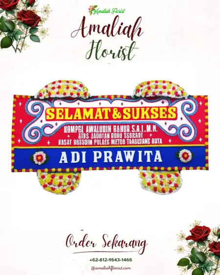 Papan Bunga Ucapan Selamat Morowali